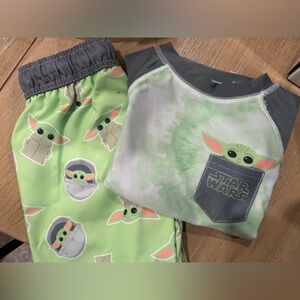 Star Wars Baby Yoda Toddler Swim Set